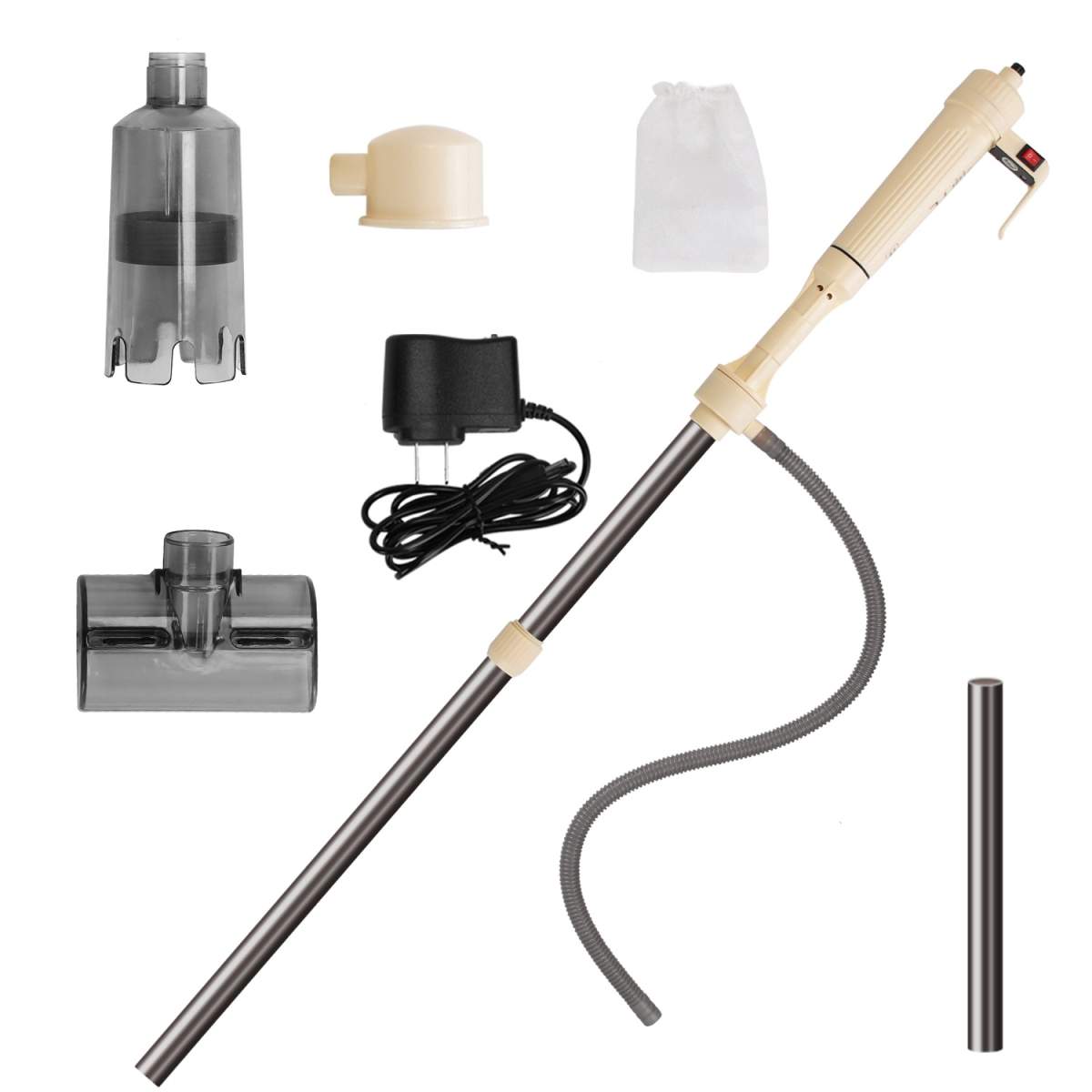 1 Set Multifunctional Electric Aquarium Gravel Cleaner Kit Length Adjustable Automatic Fish Tank Vacuum Cleaner Change Water Wash Sand Filter Dirt Removal - Image 9