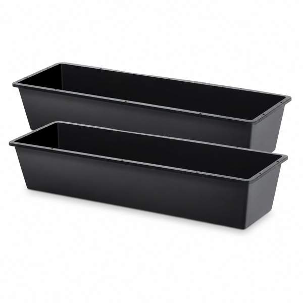 2-piece Dual-purpose Plastic Livestock Feed Trough Suitable For Daily Feeding Of Horses, Goats, Pigs And Other Animals Widely Adaptable To Home Backyards, Pastoral Fences, Livestock Sheds And Other - Image 2