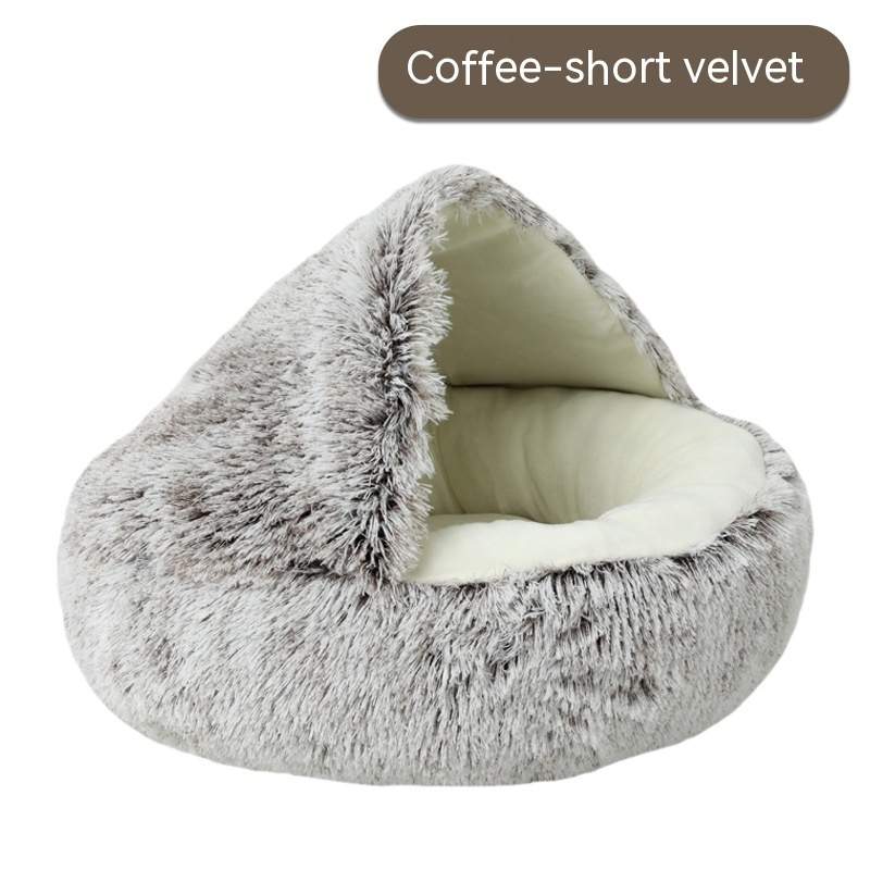 Pet Cat Bed Semi Enclosed Dog House - Image 7