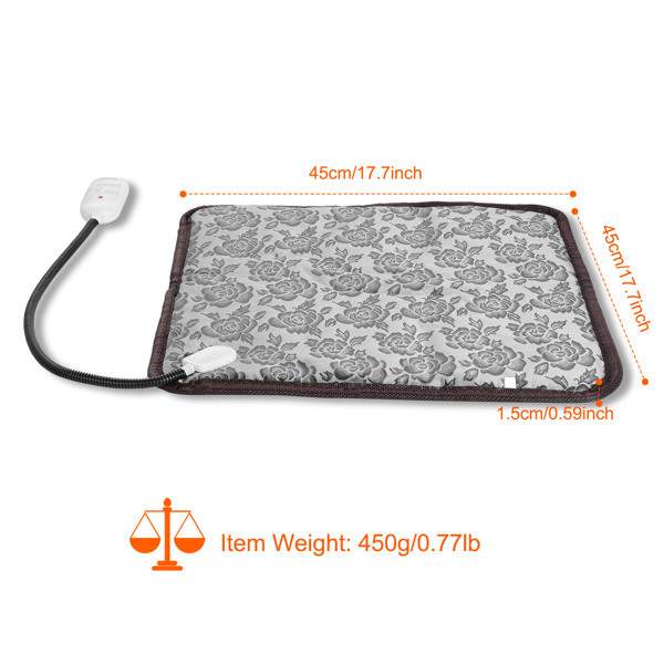 Pet Heating Pad, Waterproof Adjustable Warm Blanket, With Anti Bite Steel Rope Box - Image 5