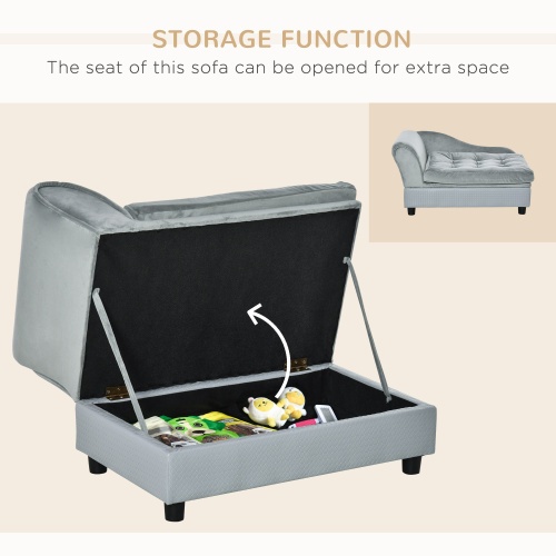 Luxury Small Dog Bed With Hidden Storage - Image 2