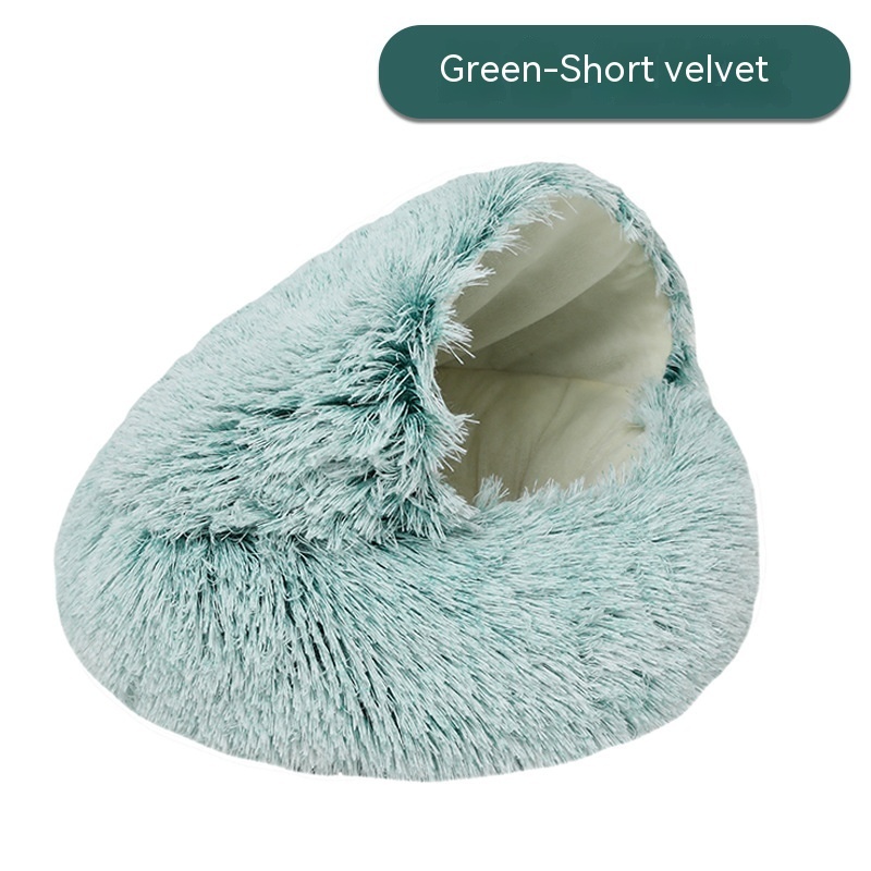 Pet Cat Bed Semi Enclosed Dog House - Image 9