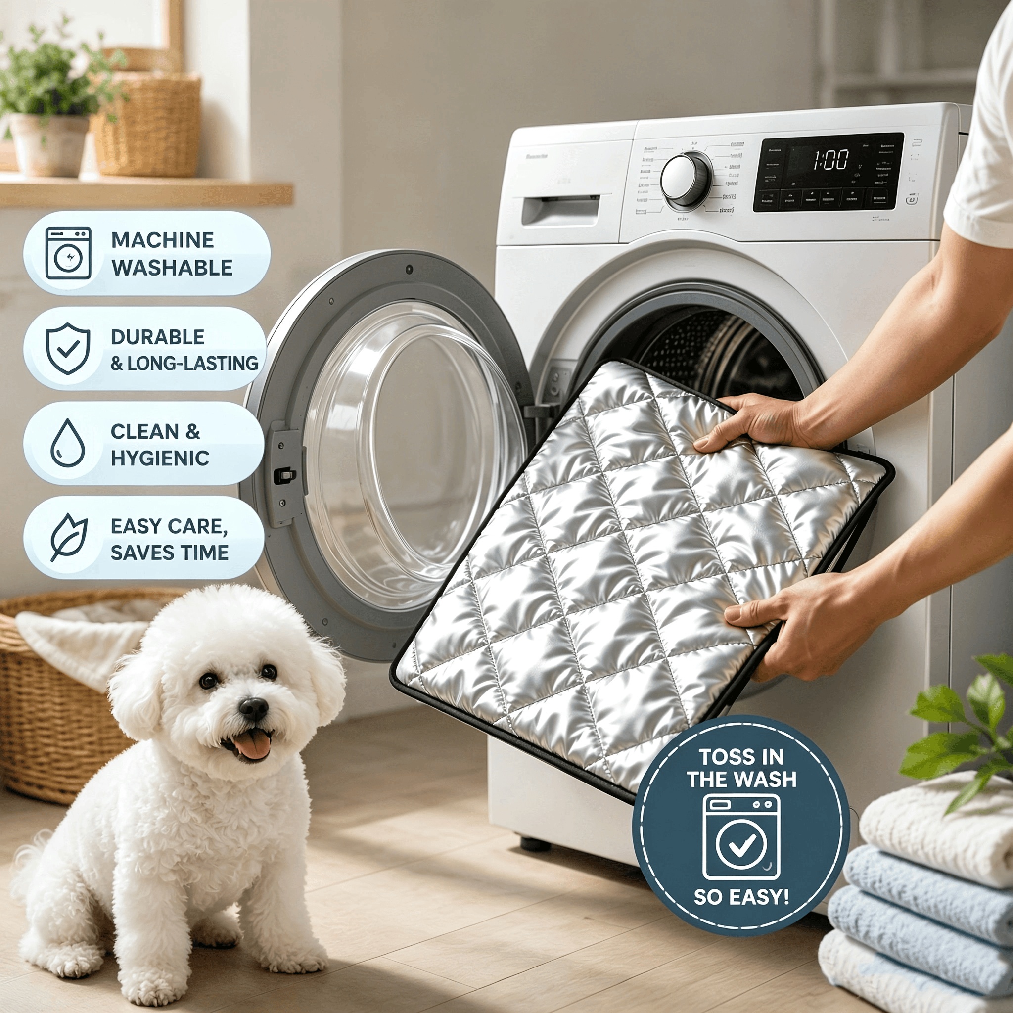 A Must-Have When Going Out.Multi-use Pet Pad, Waterproof, Machine Washable & Dirt Repellent For Dogs & Cats, Works For Various Scenarios - Image 3