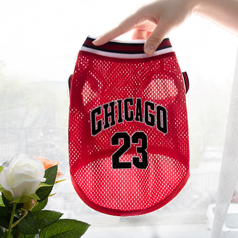 Pet Clothes Basketball Vest Large Mesh Summer Dog Clothes - Image 4