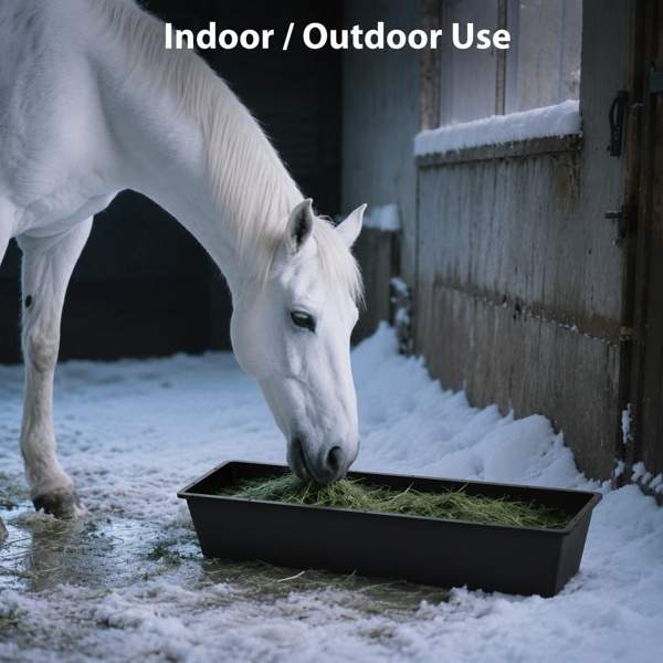 4-piece Dual-purpose Plastic Livestock Feed Trough Suitable For Daily Feeding Of Horses, Goats, Pigs And Other Animals Widely Adaptable To Home Backyards, Pastoral Fences, Livestock Sheds And Other - Image 5