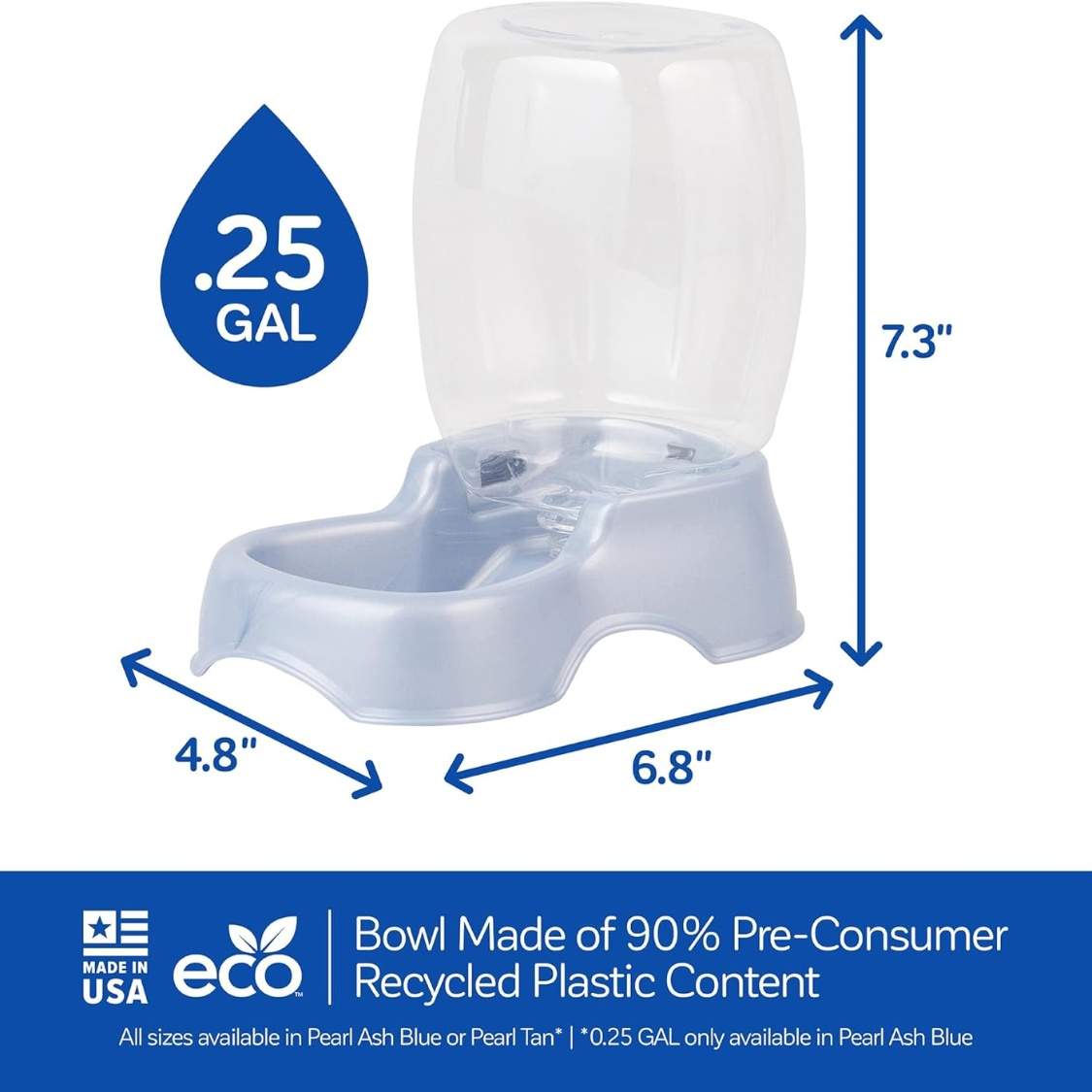 At And Dog Water Dispenser Extra Small Water Bowl For Kittens And Puppies, USA Made - Image 3