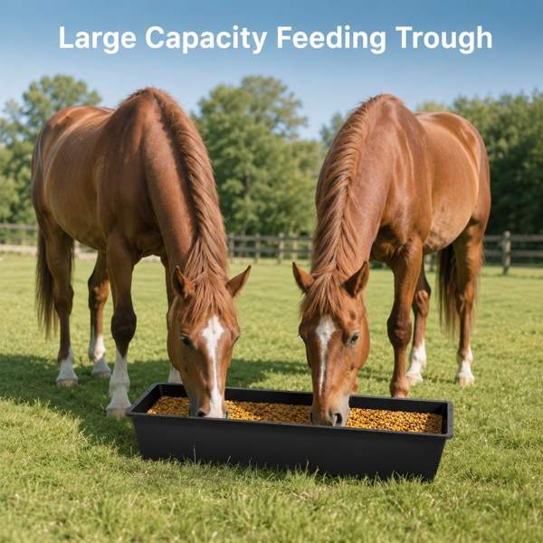 4-piece Dual-purpose Plastic Livestock Feed Trough Suitable For Daily Feeding Of Horses, Goats, Pigs And Other Animals Widely Adaptable To Home Backyards, Pastoral Fences, Livestock Sheds And Other - Image 10