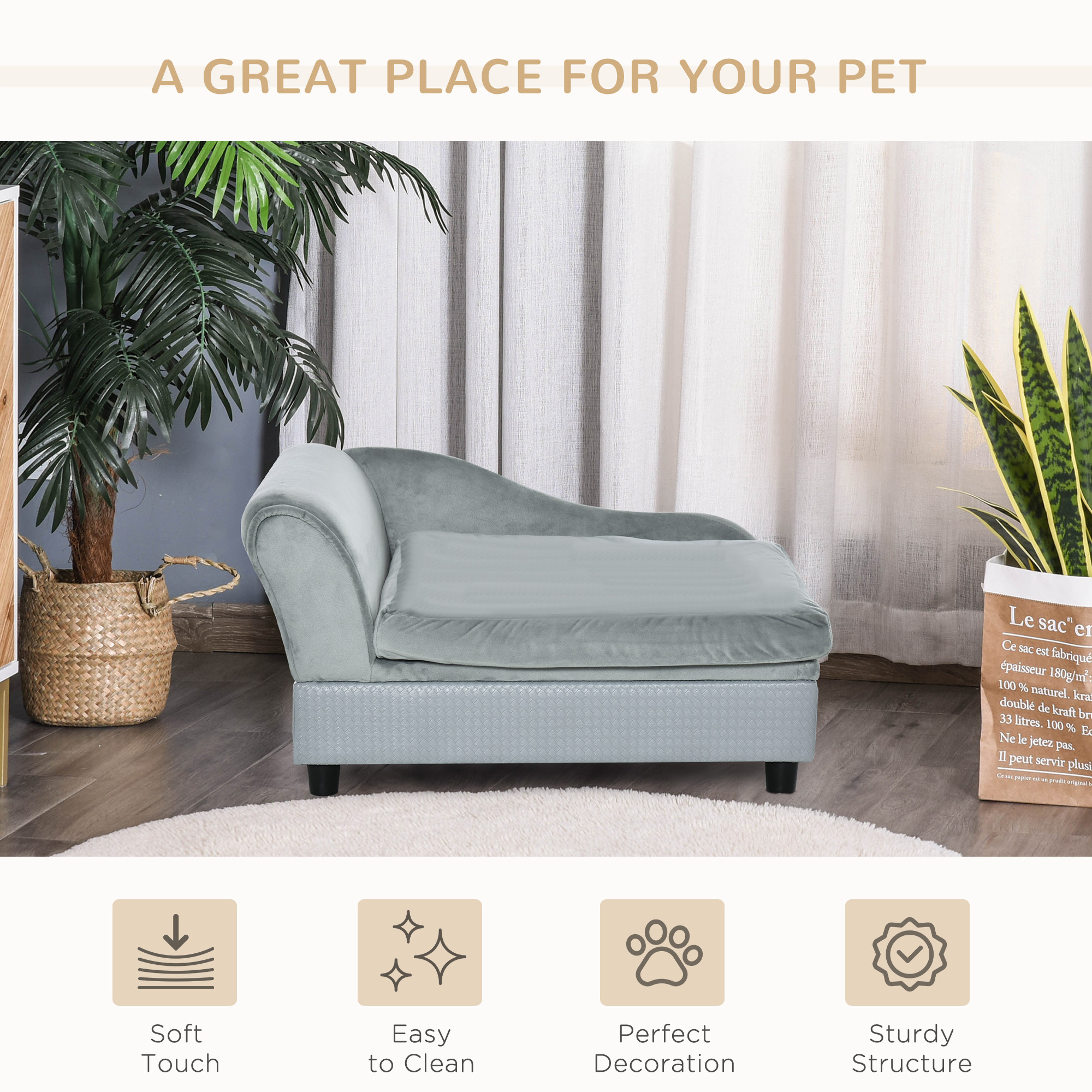 Luxury Fancy Dog Couch With Hidden Storage - Image 5