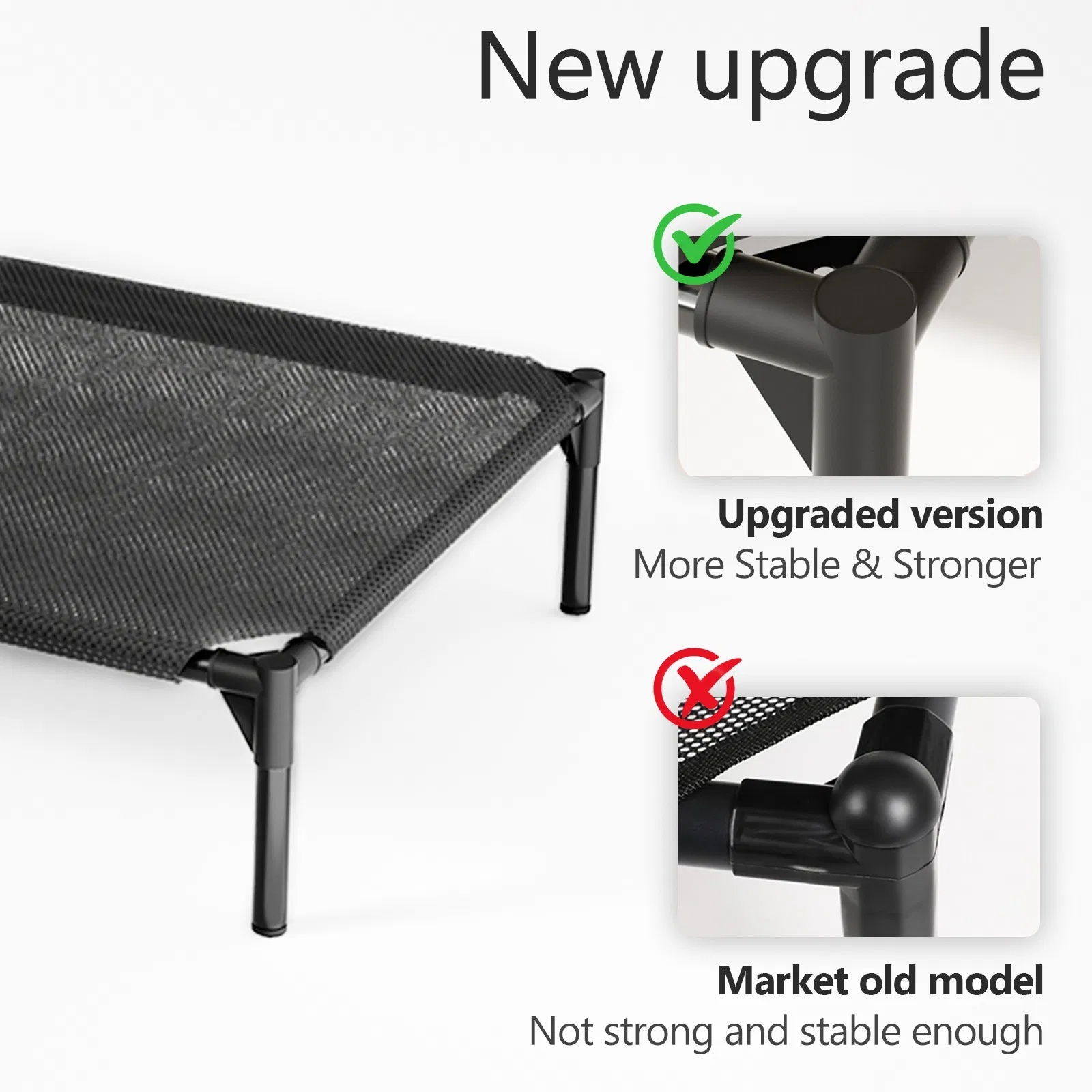 Elevated Breathable Mesh Pet Bed, Indoor Or Outdoor Use, Sizes For Small To XL Pets - Image 8