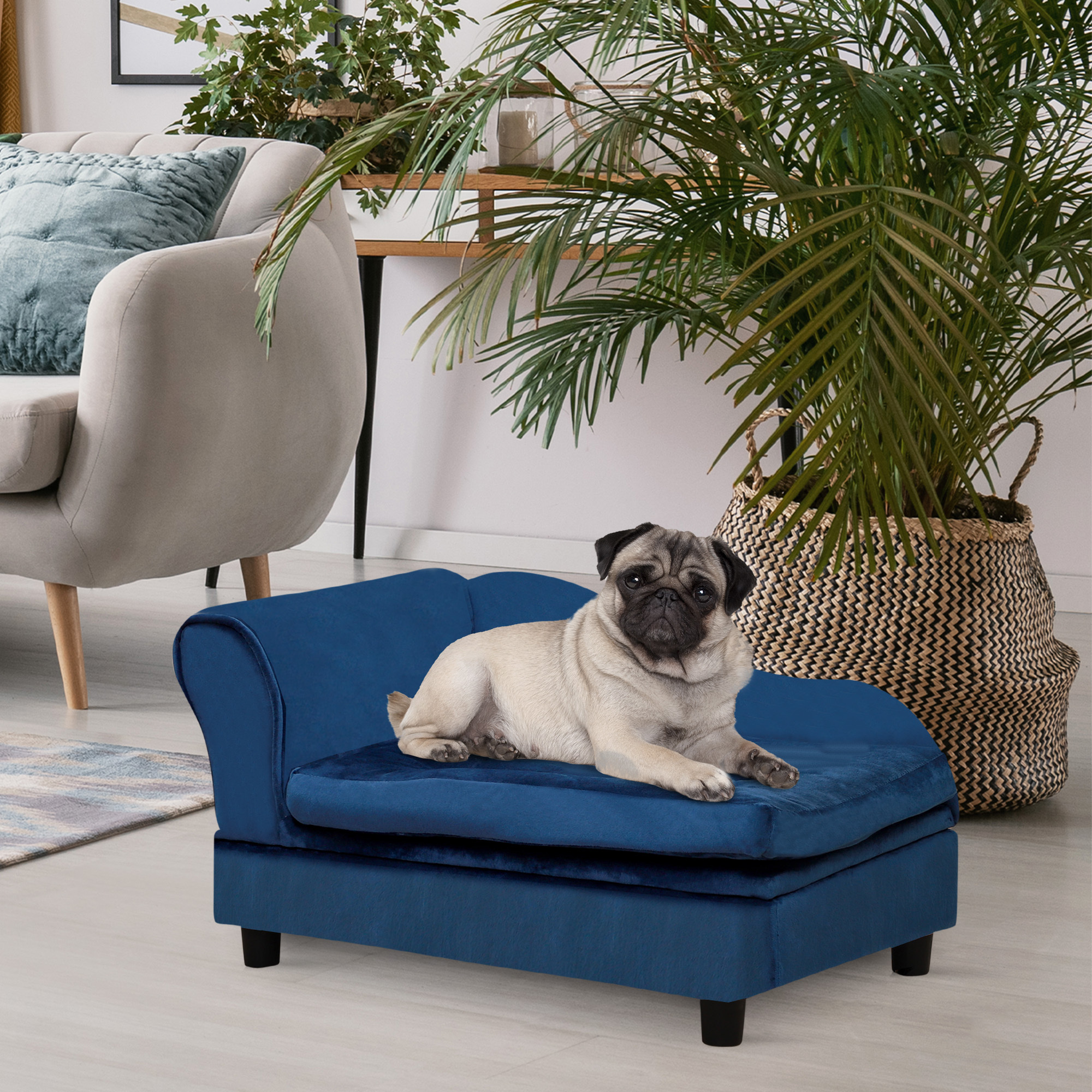 Pet Sofa Bed Couch with Storage, Pet Sofa for Cats and Small Dogs - Image 3