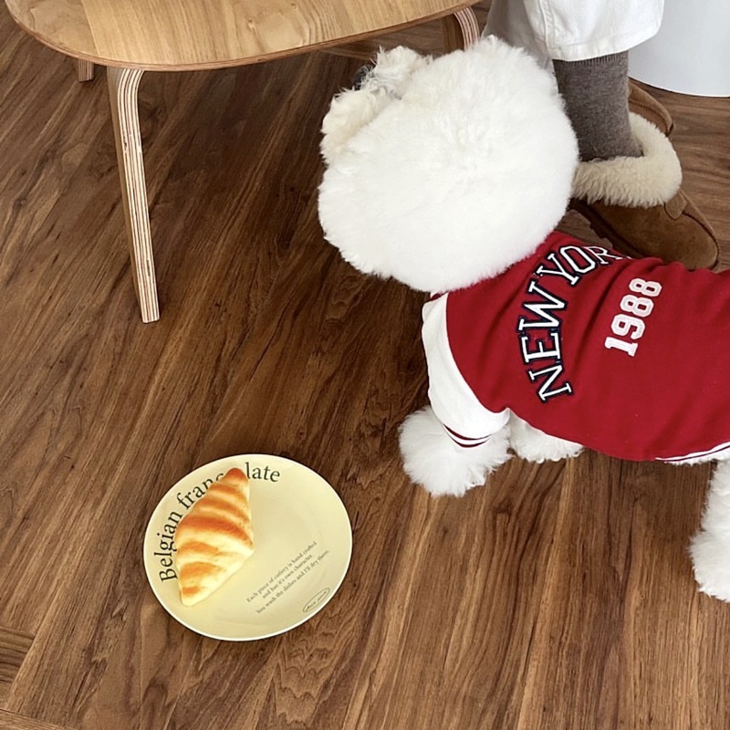 Simple Printed Autumn Pet Baseball Uniform - Image 3