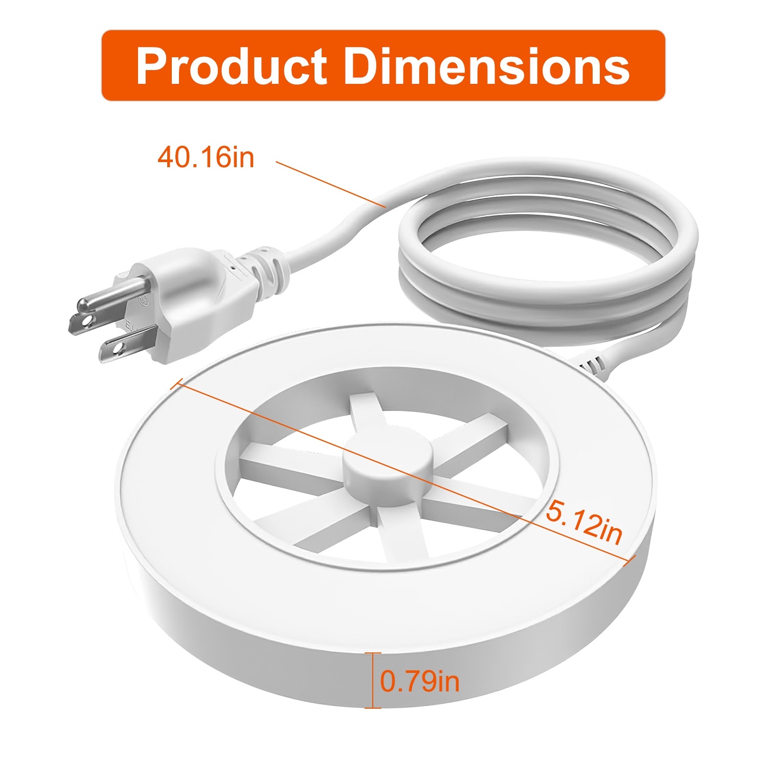 70W Bird Bath Heater For Outdoors Winter Heated Bird Bath Deicer Waterproof Aluminum Alloy Water Heater With Thermostat Auto Shutdown For Yard Patio Farm - Image 3