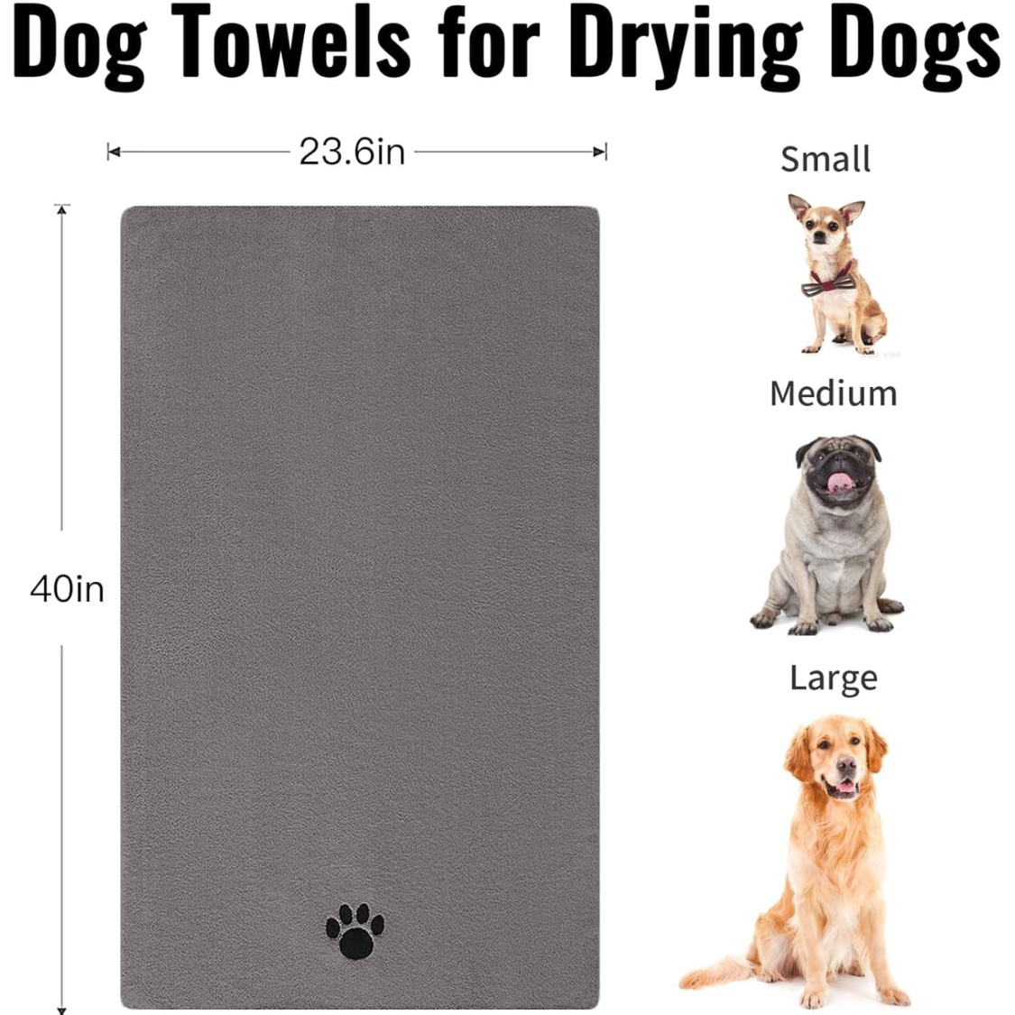 2 Pack Microfiber Dog Towels For Drying Dogs, Super Absorbent And Soft Pet Towels For Dogs Or Cats - Image 5