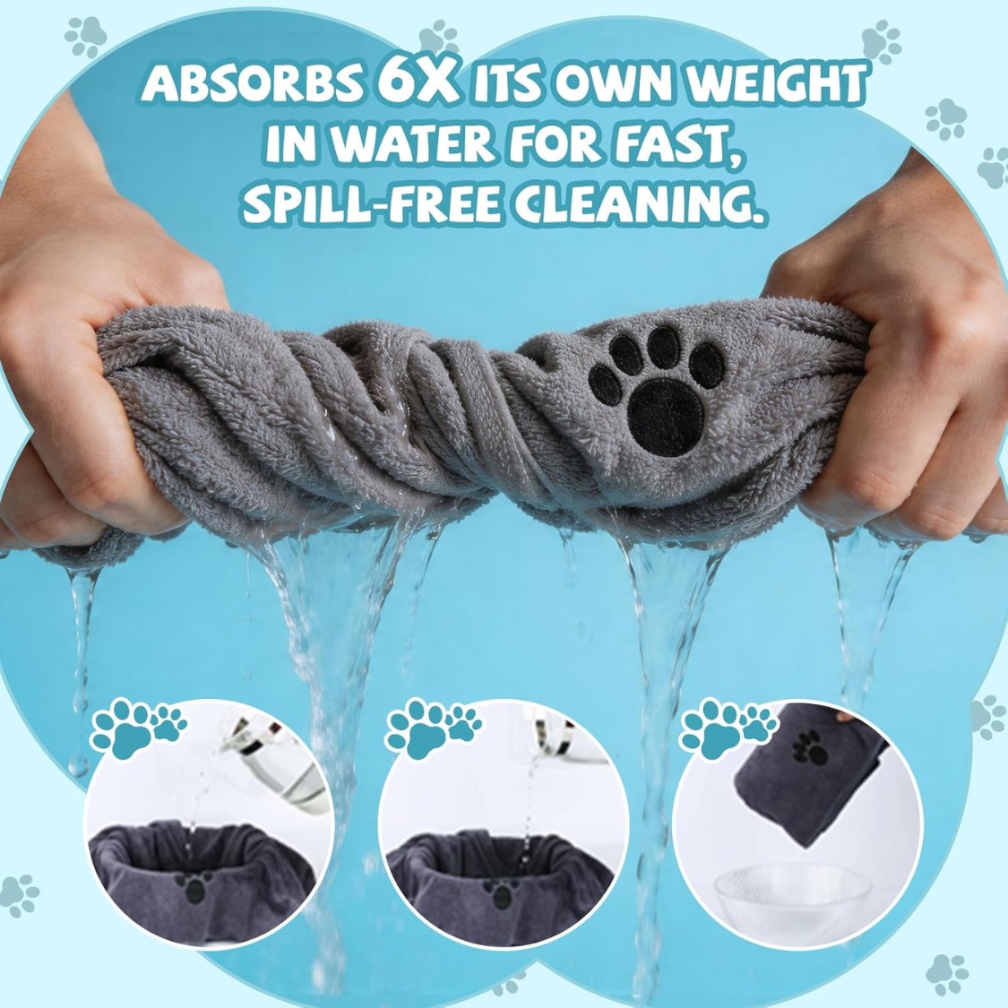 2 Pack Microfiber Dog Towels For Drying Dogs, Super Absorbent And Soft Pet Towels For Dogs Or Cats - Image 4