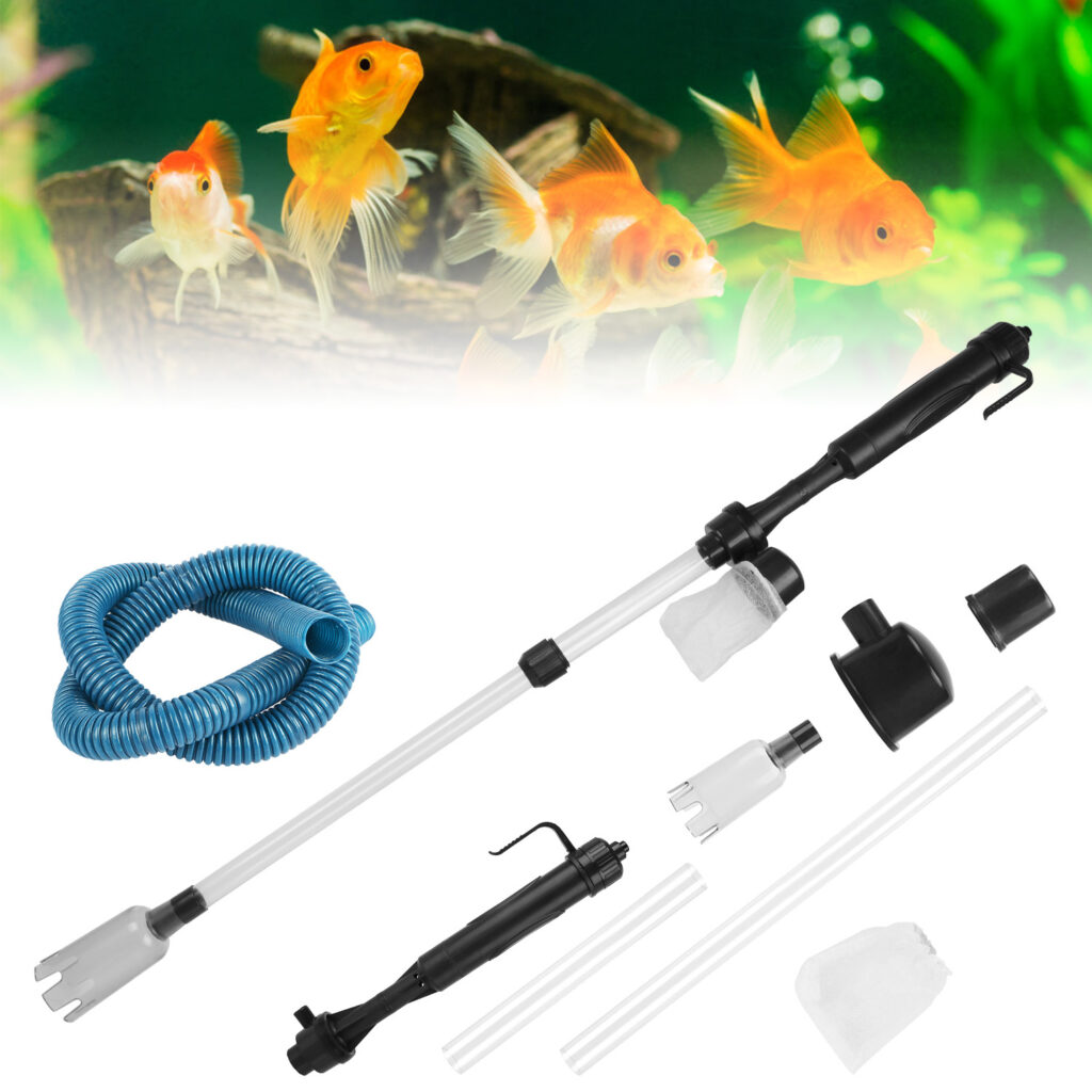 Battery-Operated Aquarium Vacuum Gravel Cleaner For Fish Tank