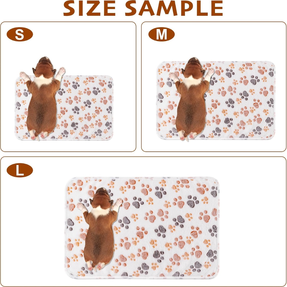 1 Pack 3 Blankets Fluffy Premium Fleece Soft Pet Blanket Flannel Throw For Cat Dog Puppy - Image 4