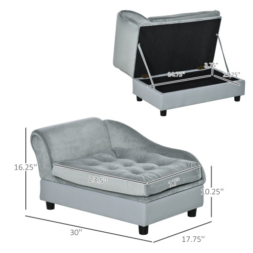 Luxury Small Dog Bed With Hidden Storage - Image 3