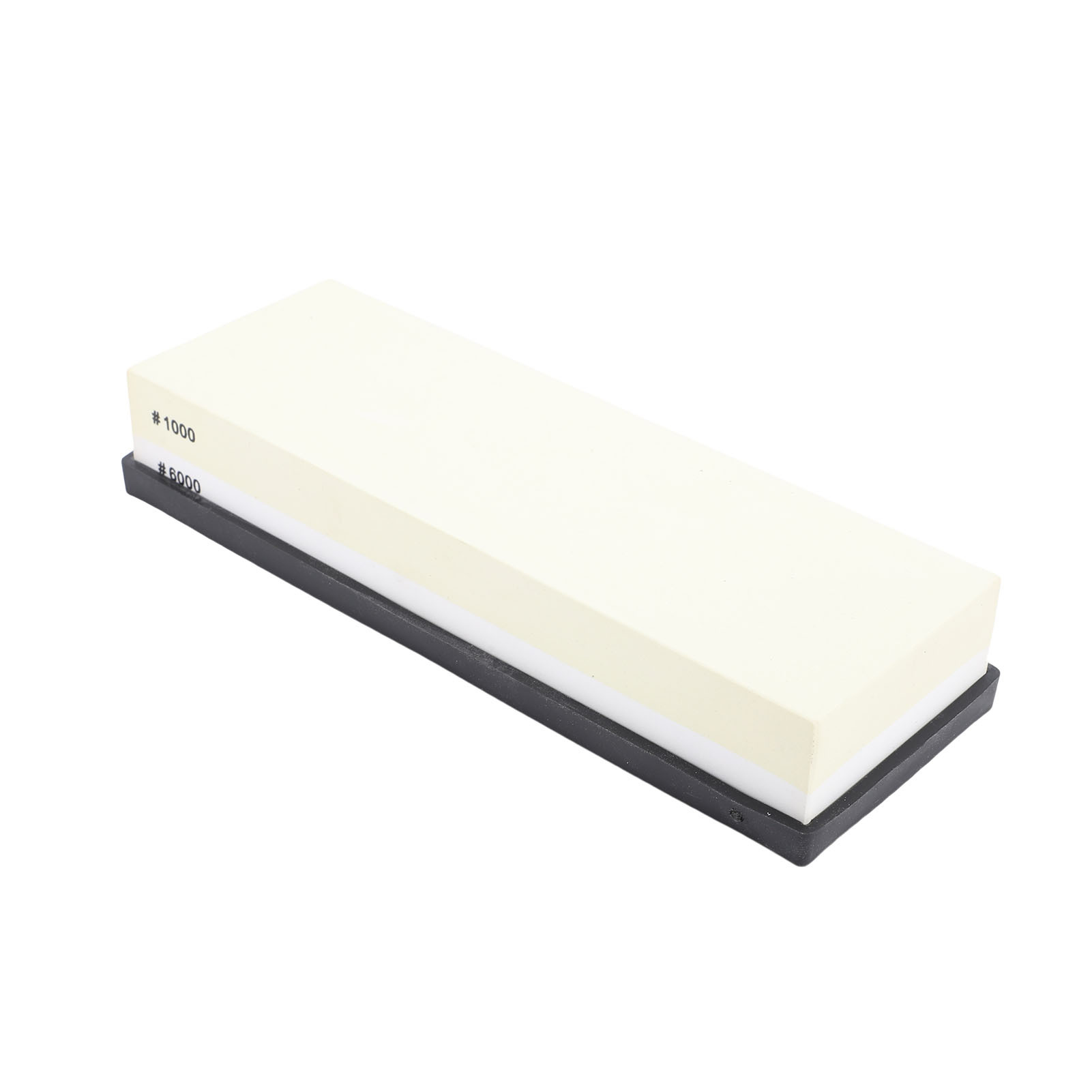 Sharpening Stone Light Yellow White Dual Sided 10 0 0 6000 Grit Wet Stone With Anti Slip Base For Kitchen Woodworking - Image 3