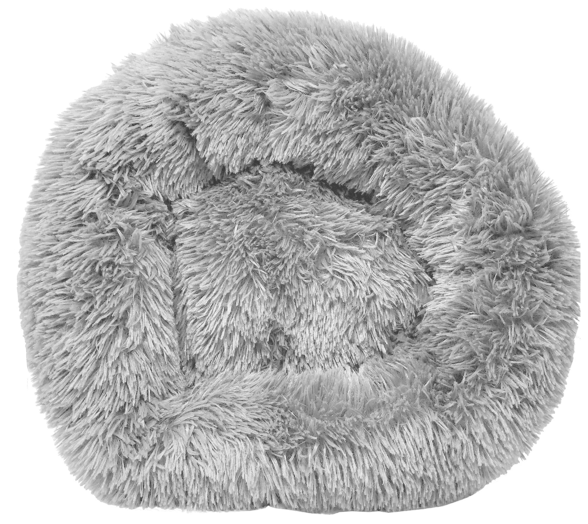 Premium Plush Round Dog Bed, Soft Cozy Pet Bed With Raised Edge - Image 2