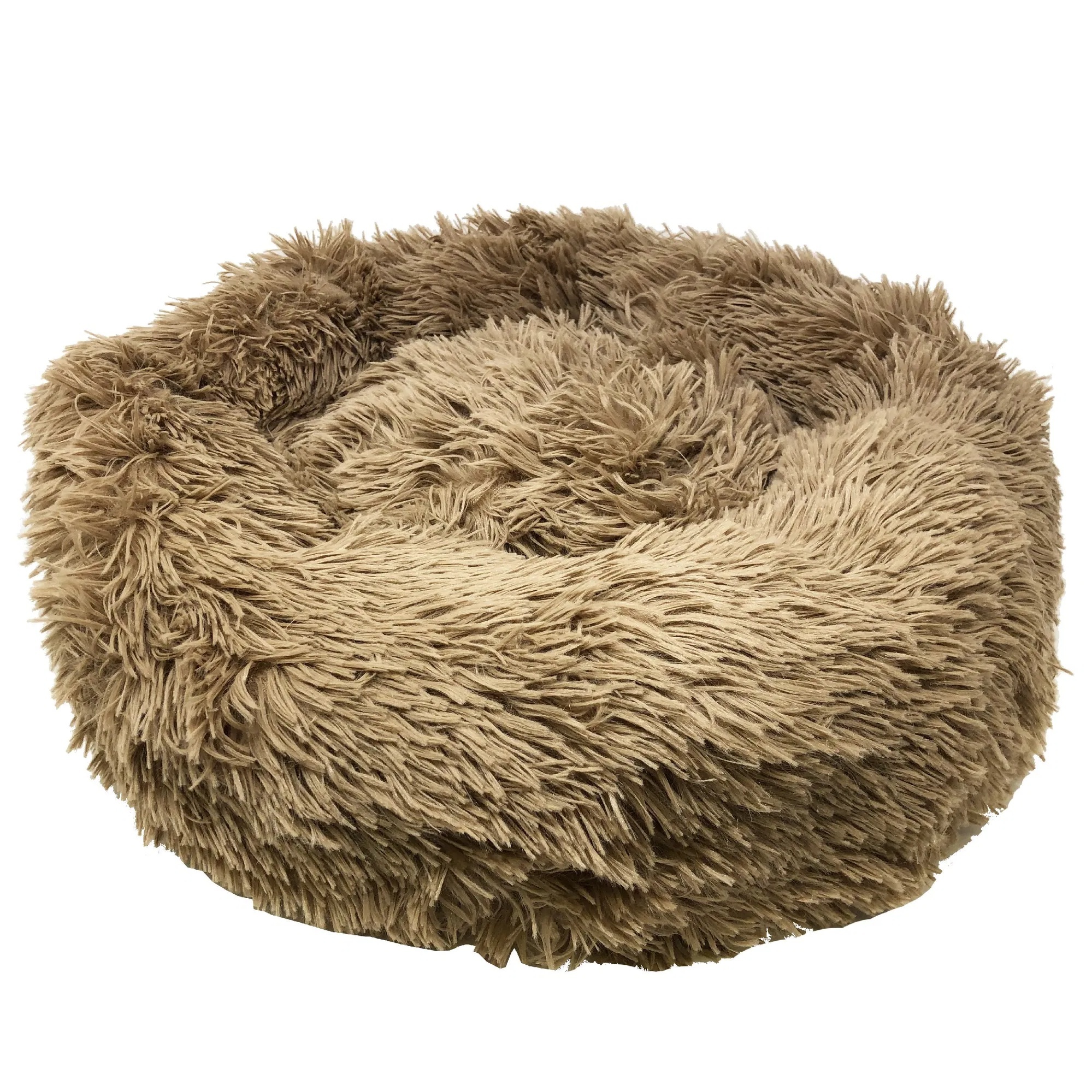 Premium Plush Round Dog Bed, Soft Cozy Pet Bed With Raised Edge - Image 7