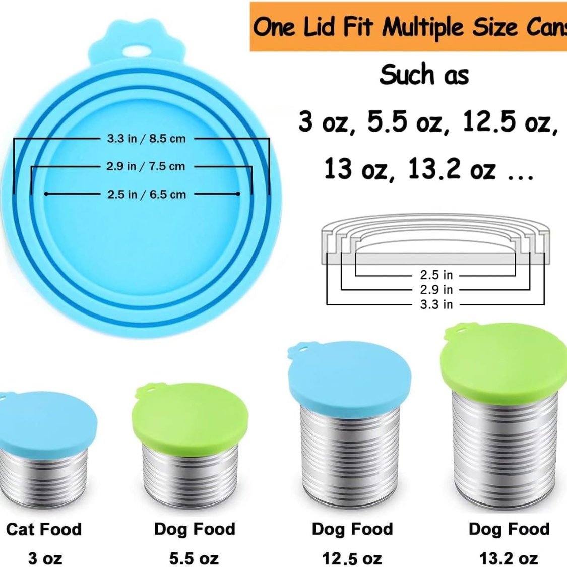 Pet Food Can Cover Silicone Can Lids For Dog And Cat Food - Image 5