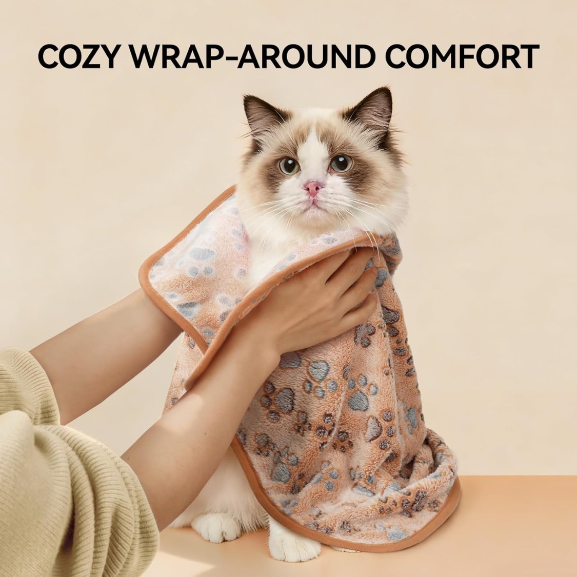 1 Pack 3 Blankets Super Soft Fluffy Premium Fleece Dog Blankets For Puppy Cat Pet Blanket Flannel Throw Warm Sleep Dog - Image 2