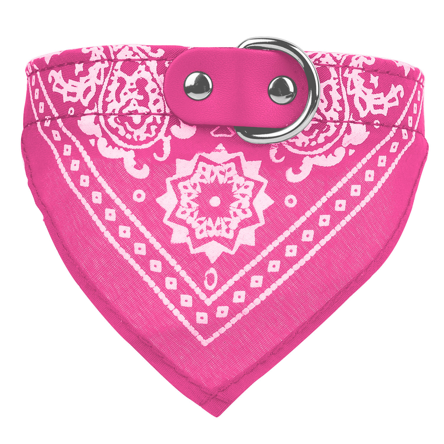 1Pc Adjustable Bandana Leather Pet Collar Triangle Scarf - Image 5