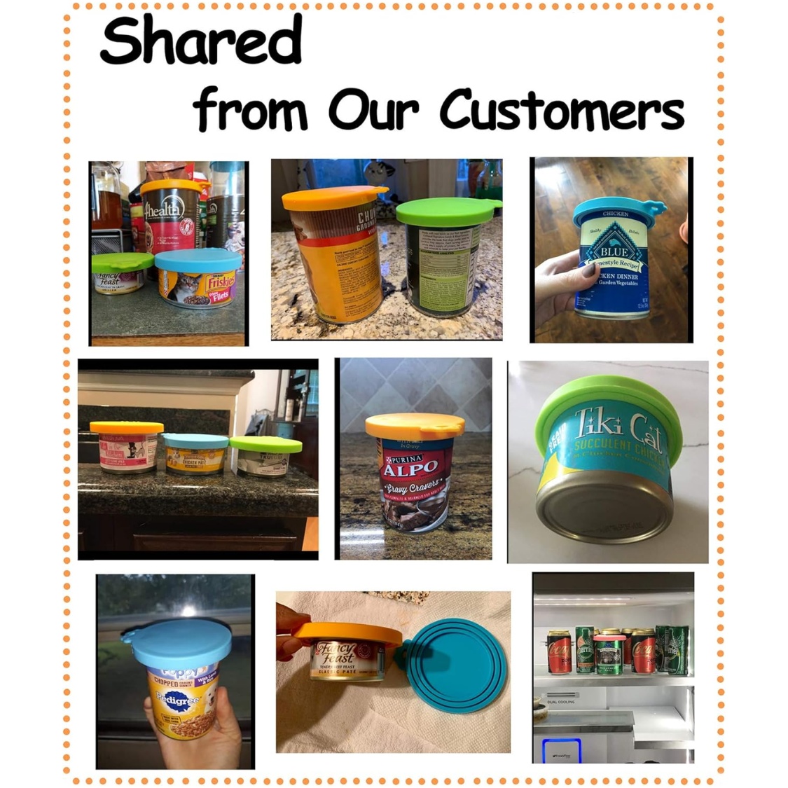 Pet Food Can Cover Silicone Can Lids For Dog And Cat Food - Image 3