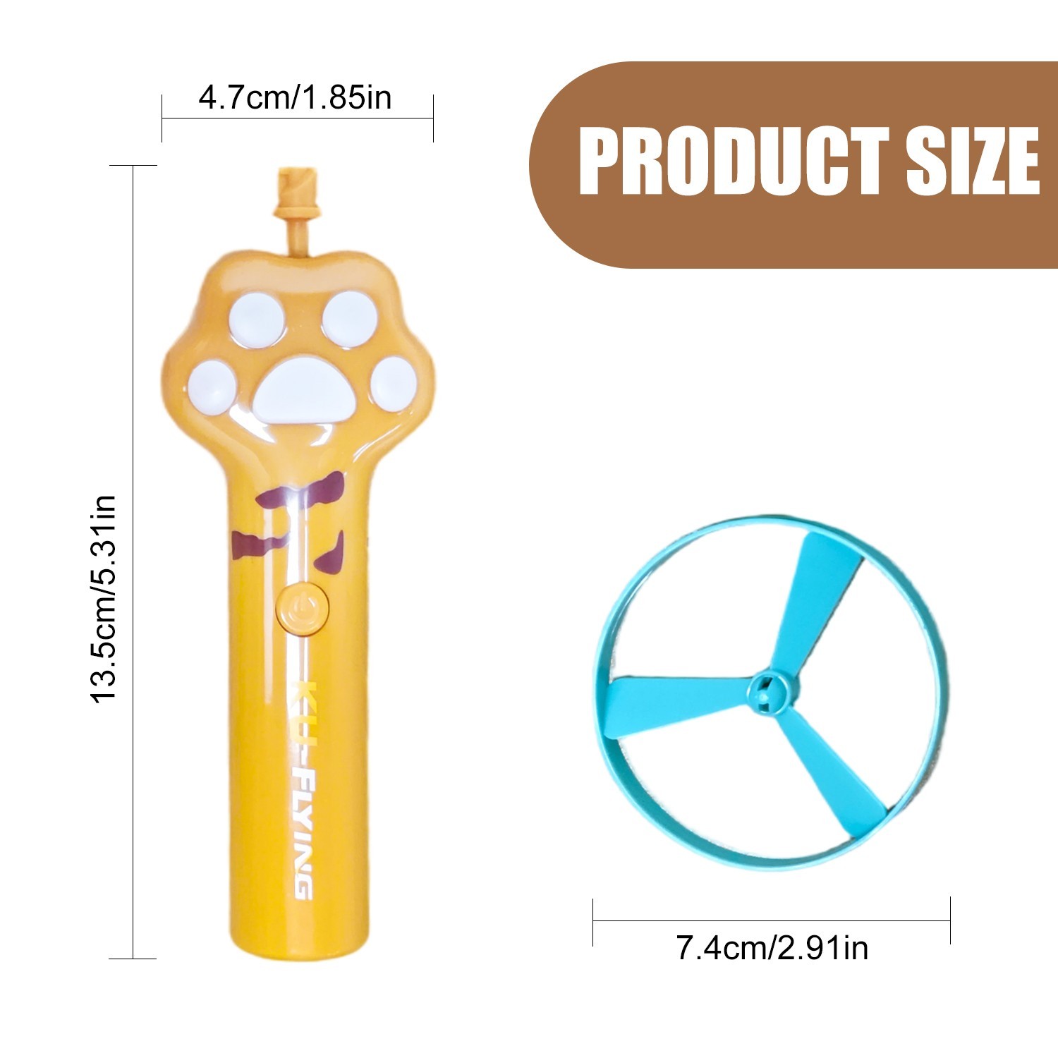 Cat Fetch Toy Flying Disc Launcher Rechargeable Interactive Cat Toys & 10 Discs - Image 8