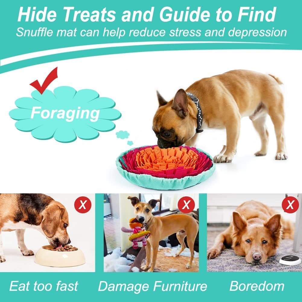 Snuffle Mat For Dogs, Interactive Sniffing Mat For Slow Feeding, Natural Foraging, Digging Play And Mental Stimulation - Image 2