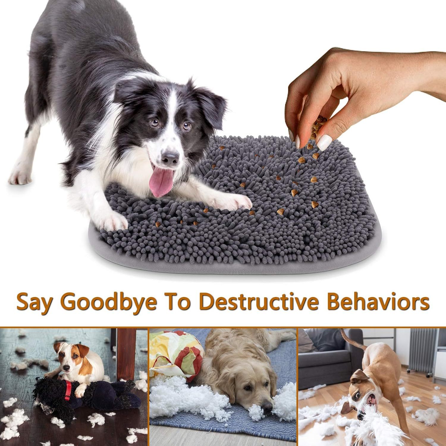 Snuffle Mat For Dogs, Interactive Puzzle Feeding Toy For Pets, Slow Feeding Game And Nose Work Activity For Mental Stimulation - Image 4