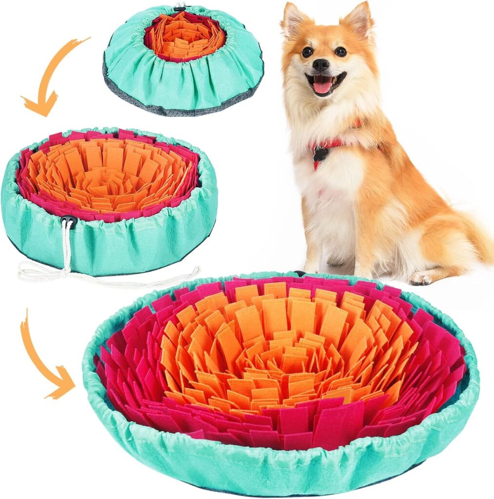 Snuffle Mat For Dogs, Interactive Sniffing Mat For Slow Feeding, Natural Foraging, Digging Play And Mental Stimulation