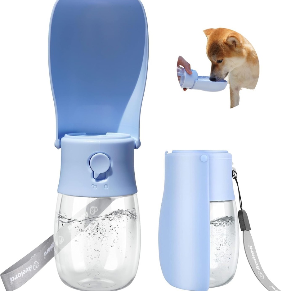 Foldable Dog Water Bottle, Portable Water Dispenser For Cat, Rabbit, Puppy And Small Animals, The Perfect Dog Gifts And Dishwasher Safe Pet