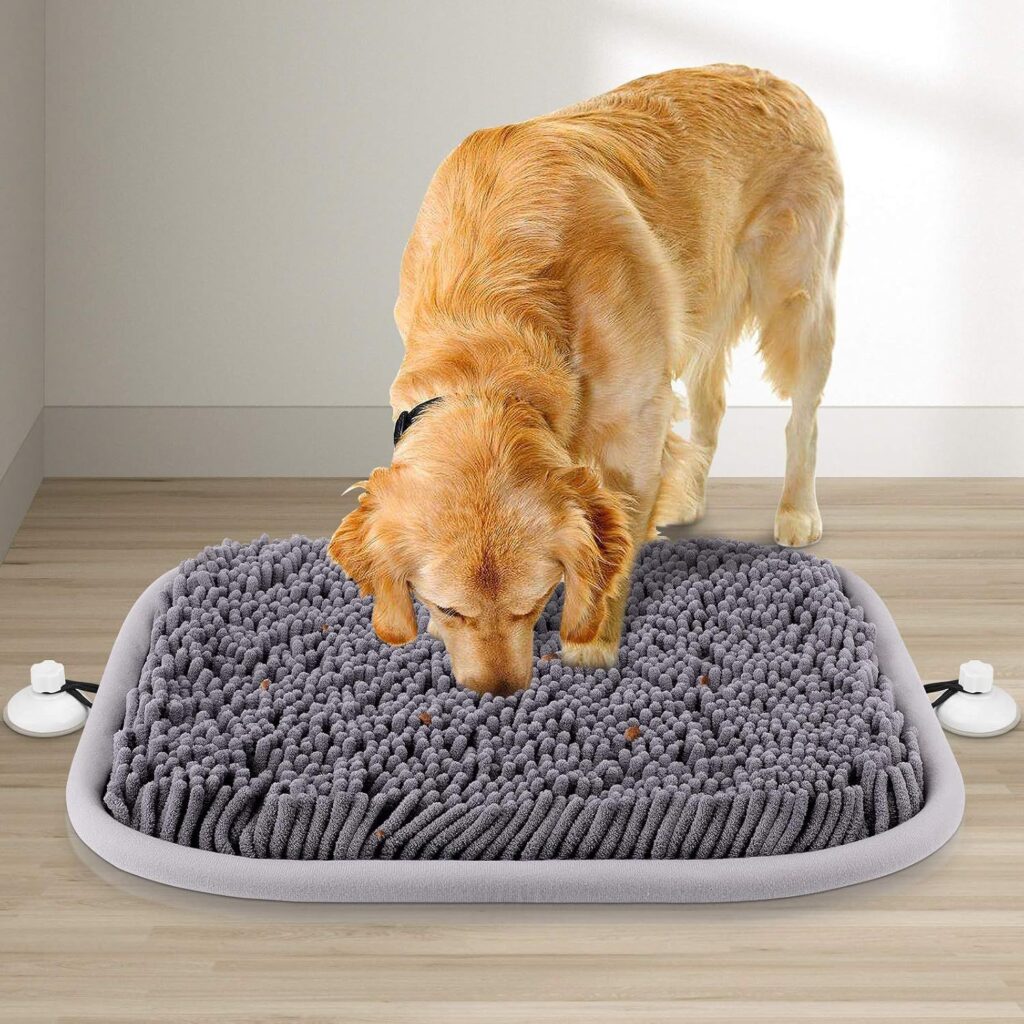 Snuffle Mat For Dogs, Interactive Puzzle Feeding Toy For Pets, Slow Feeding Game And Nose Work Activity For Mental Stimulation